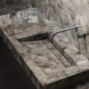 Раковина из камня Quartz Smoky