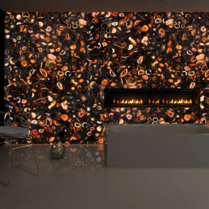 Камины из камня Agate Umbra - Backlit