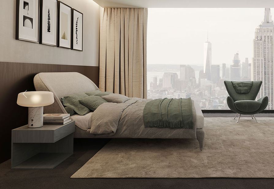 Мягкая кровать Delta Round Il loft