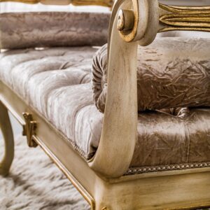 Банкетка в спальню Stile Legno с золотом