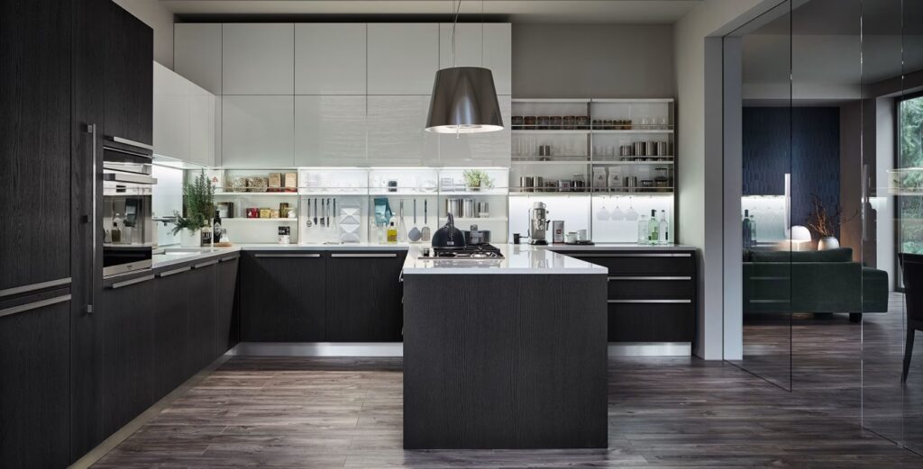 Черная кухня Veneta Cucine