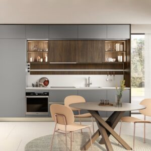 Серая кухня Like Veneta Cucine